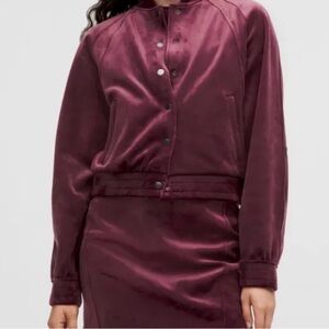Lululemon Athletica Deep Burgundy Varsity Jacket